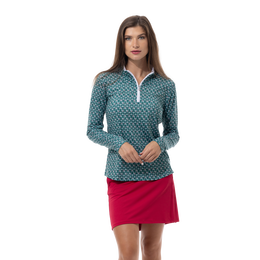 Solshine Holiday Cheers Quarter Zip Pull Over